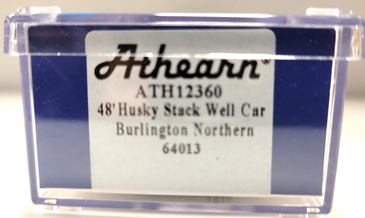 Athearn 12360 N Burlington Northern Husky Stack Well Car #64013 LN/Box