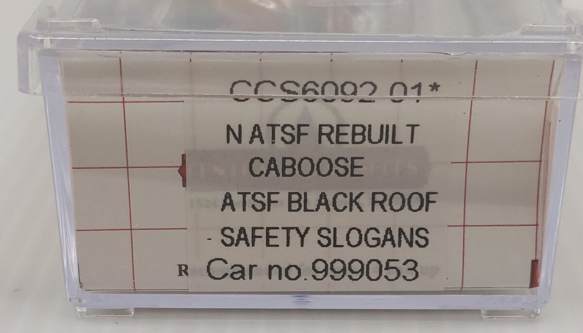 Centralia Car Shops CCS6092-01 N Scale ATSF Safety Slogans Caboose #999053 LN/Box