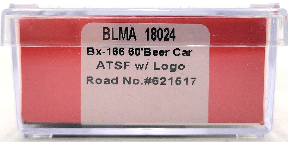 BLMA Models 18024 N Santa Fe Bx-166 60' DD Boxcar w/Logo #621517