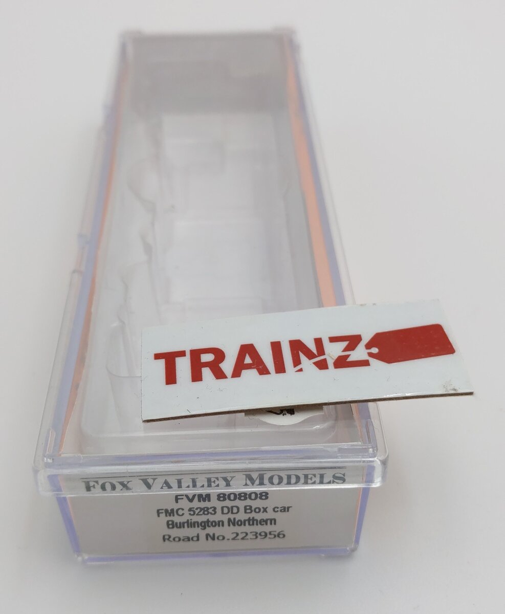 Fox Valley Models 80808 N Burlington Northern FMC 5283 DD Box Car #223956 LN/Box