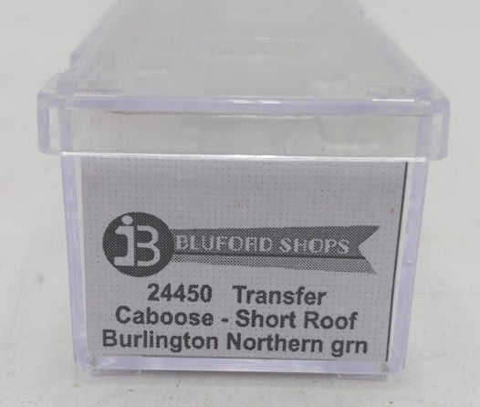 Bluford Shops 24450 N Burlington Northern Short Roof Transfer Caboose #11473 LN/Box