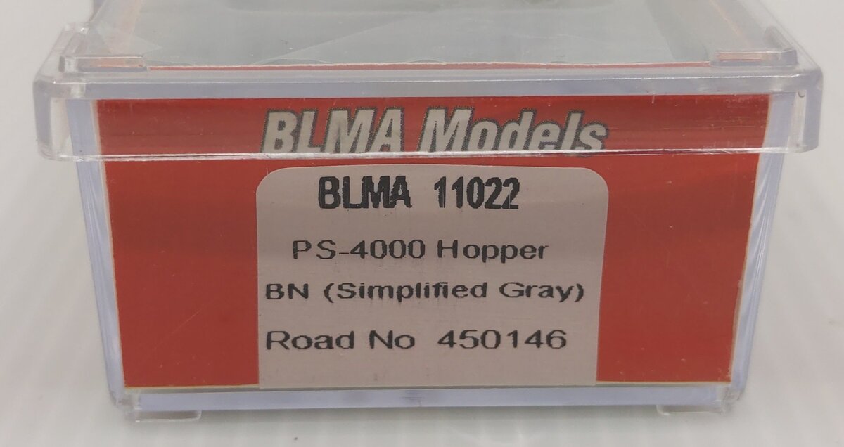 BLMA Models 11022 N Burlington Northern PS-4000 Covered Hopper #450146 LN/Box