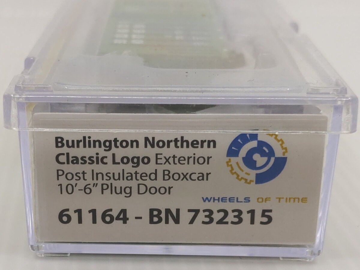 Wheels of Time 61164 N Burlington Northern PC&F 50' Boxcar #732315 LN/Box