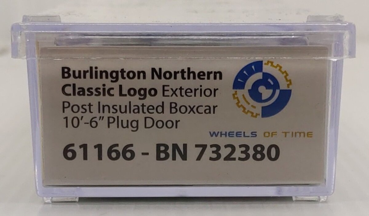 Wheels of Time 61166 N Burlington Northern PC&F 50' Boxcar #732380 LN/Box