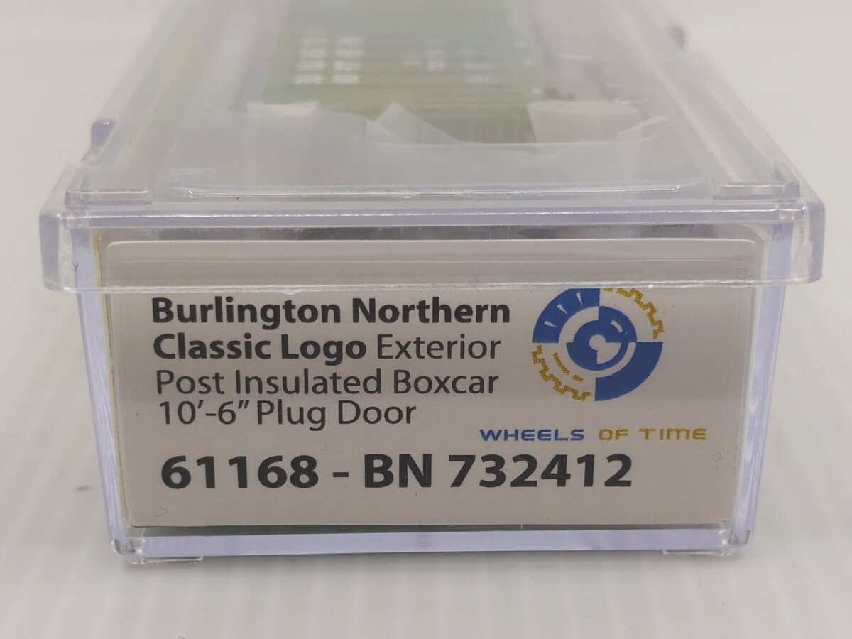 Wheels of Time 61168 N Burlington Northern PC&F 50' Boxcar #732412 LN/Box