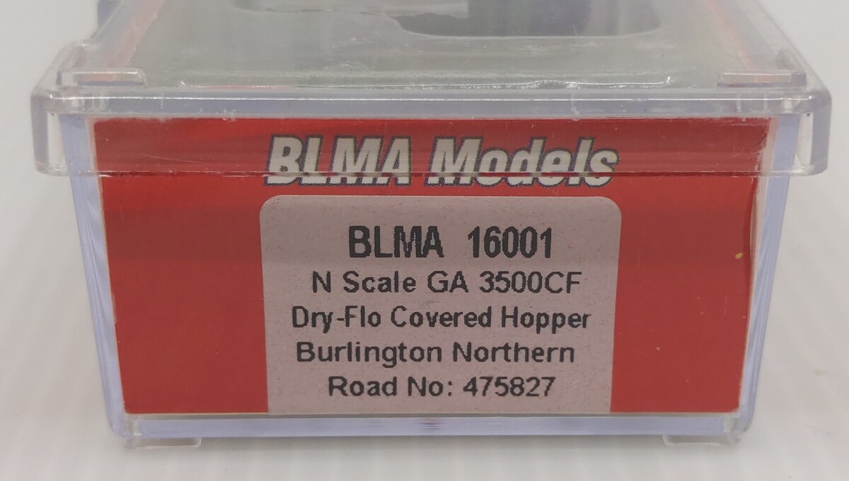 BLMA Models 16001 N Scale Burlington Northern 3-Bay Covered Hopper #475827