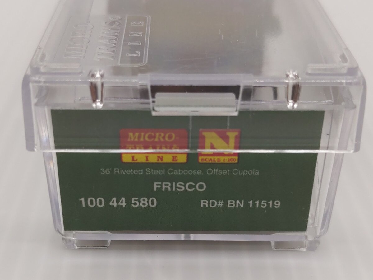 Micro-Trains 10044580 N Frisco BNSF Weathered 36' Riveted Steel Caboose #11519 LN/Box