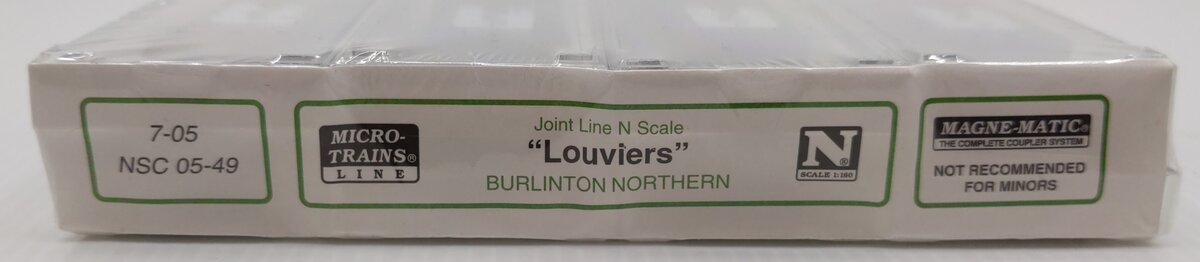 Micro-Trains NSC 05-49 N Scale Burlington Northern 3-Bay Hoppers 3-Pack MT/Box