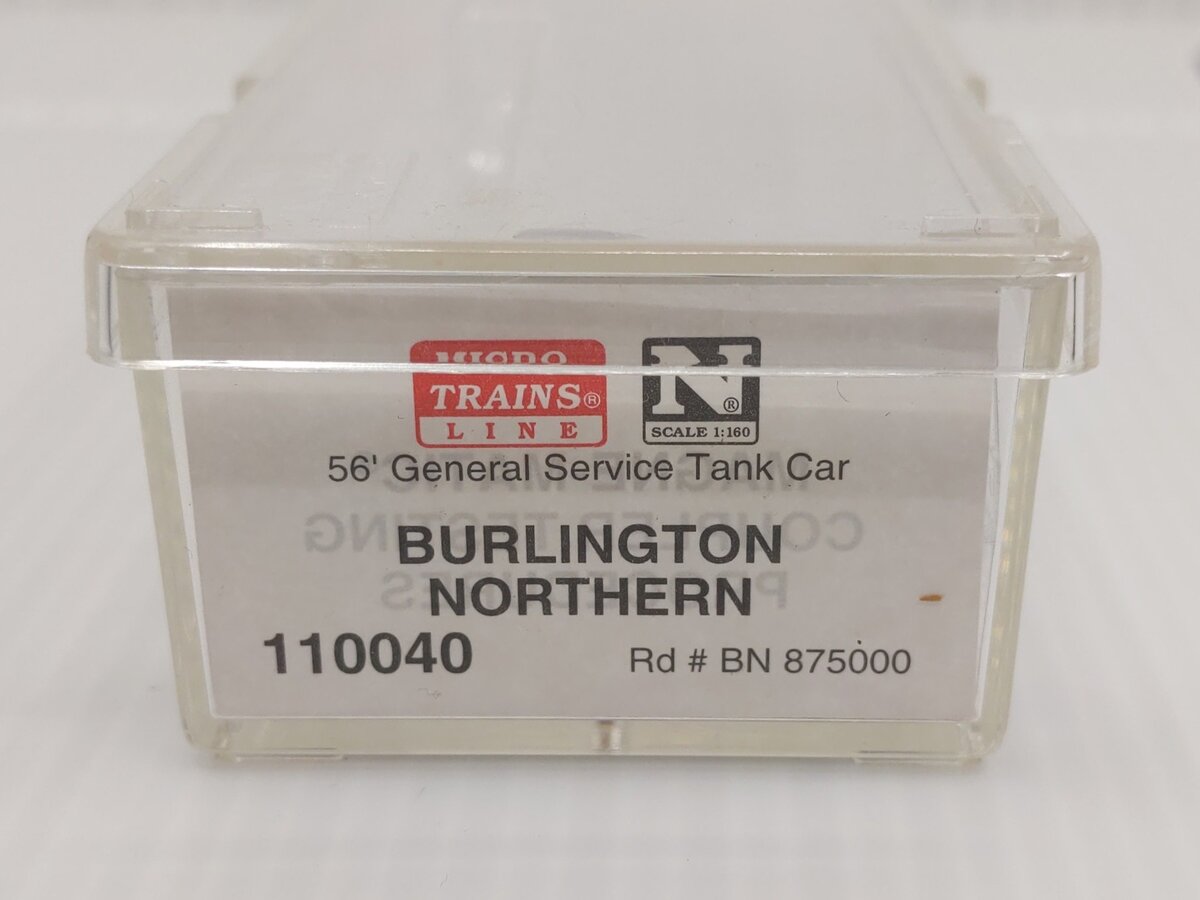 Micro-Trains 11000040 N BN Custom Weathered 56' General Service Tank Car #875000 EX/Box