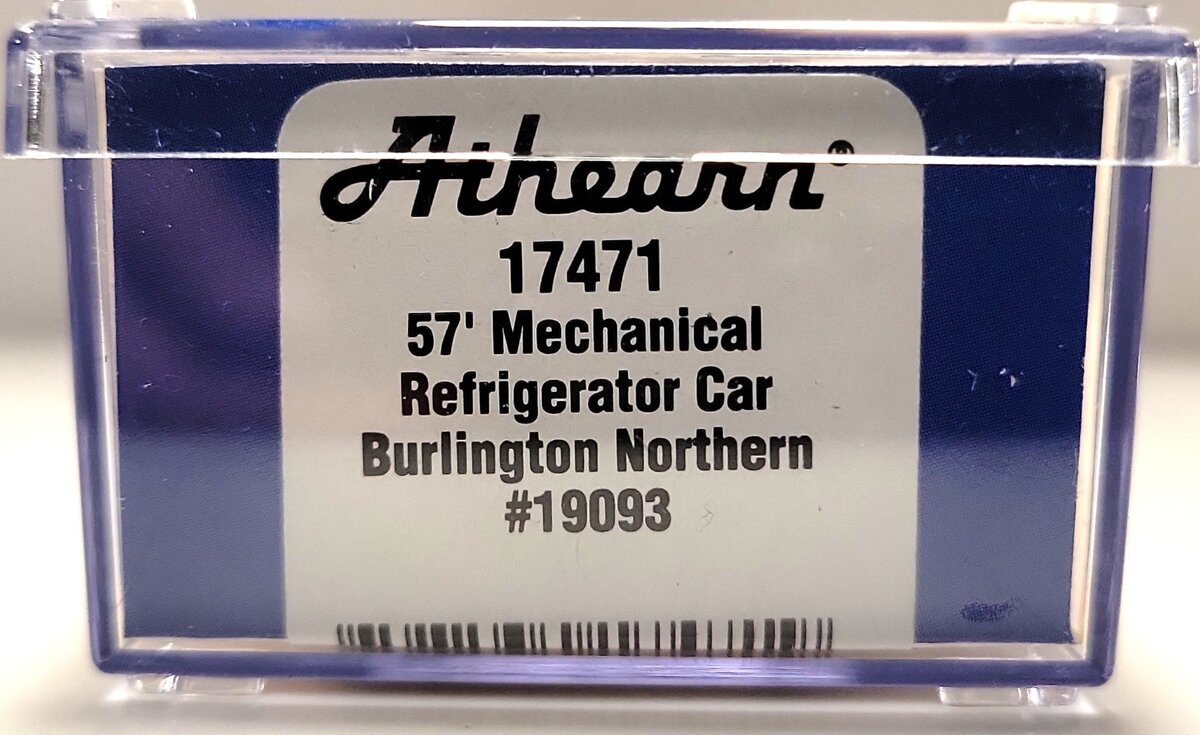 Athearn 17471 N Scale Burlington Northern 57' Mechanical Reefer Car #19093 LN/Box