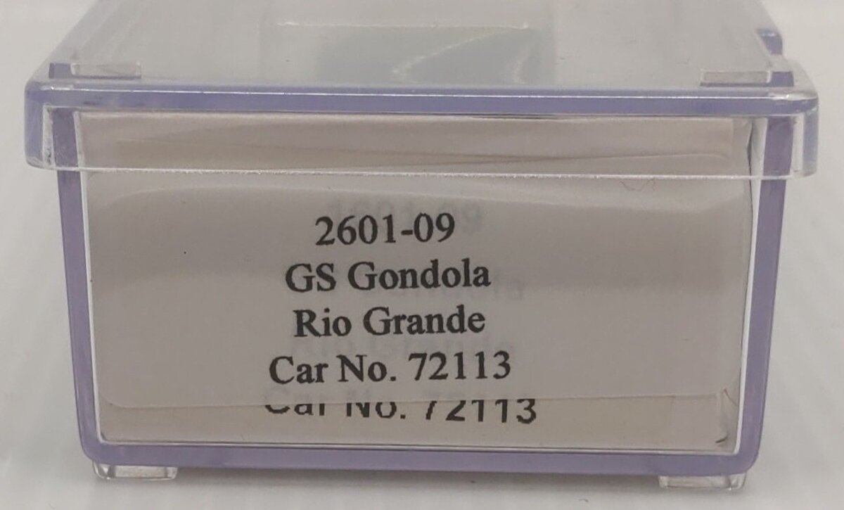 Trainworx Inc. 2601-09 N Scale Rio Grande GS Gondola #72113 LN/Box