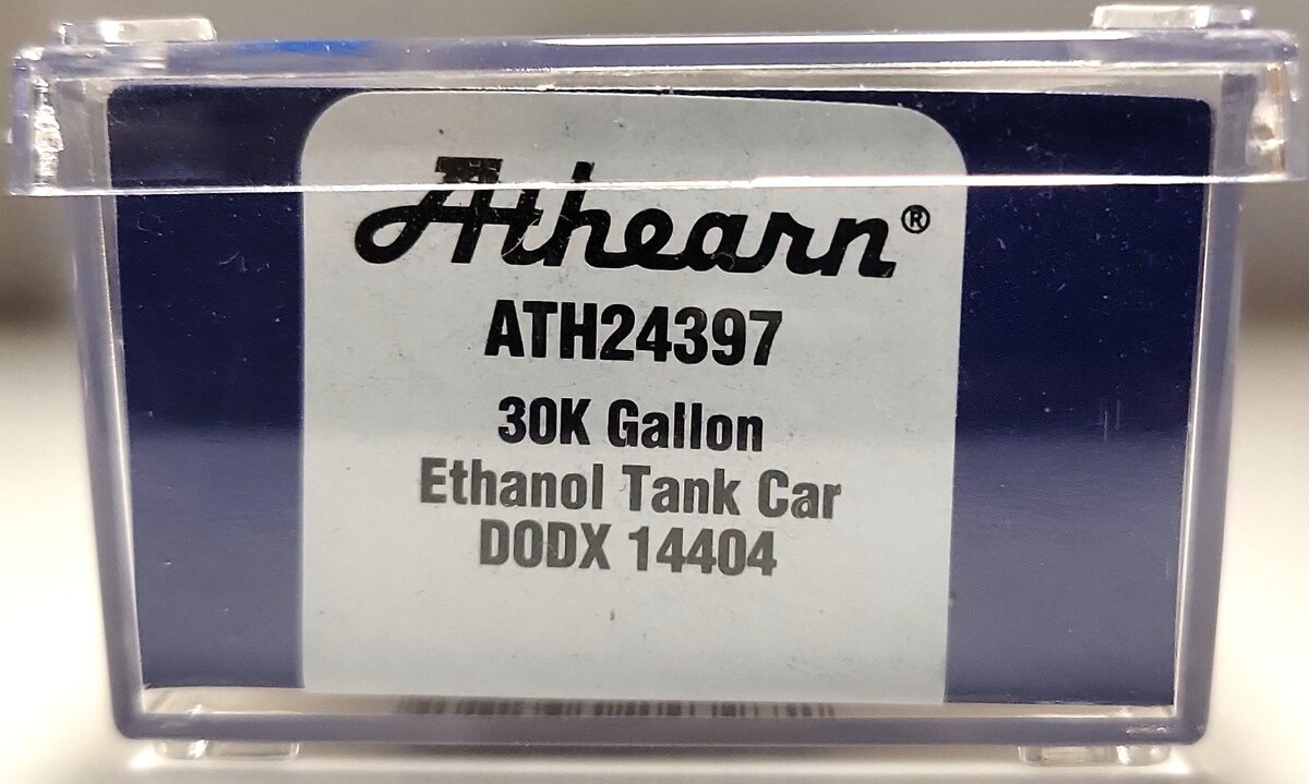 Athearn 24397 N DODX 30,000-Gallon Ethanol Tank #14404 LN/Box