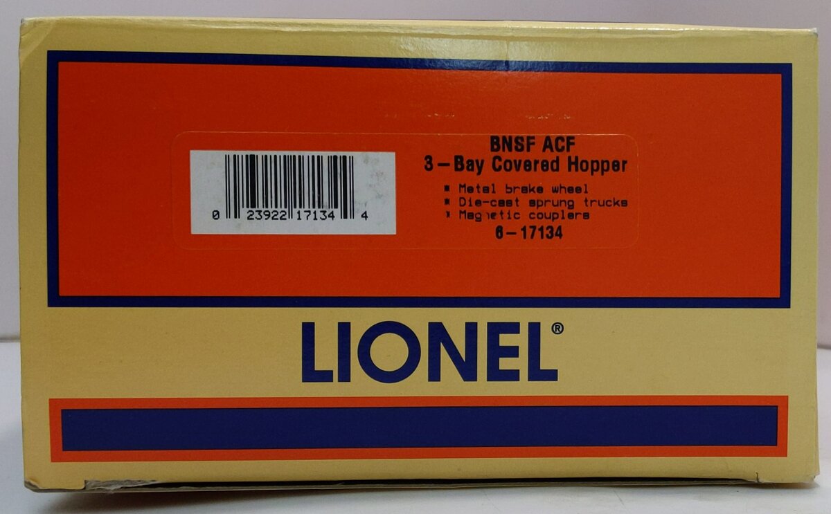 Lionel 6-17134 O Gauge BNSF ACE 3-Bay Covered Hopper #403698 NIB