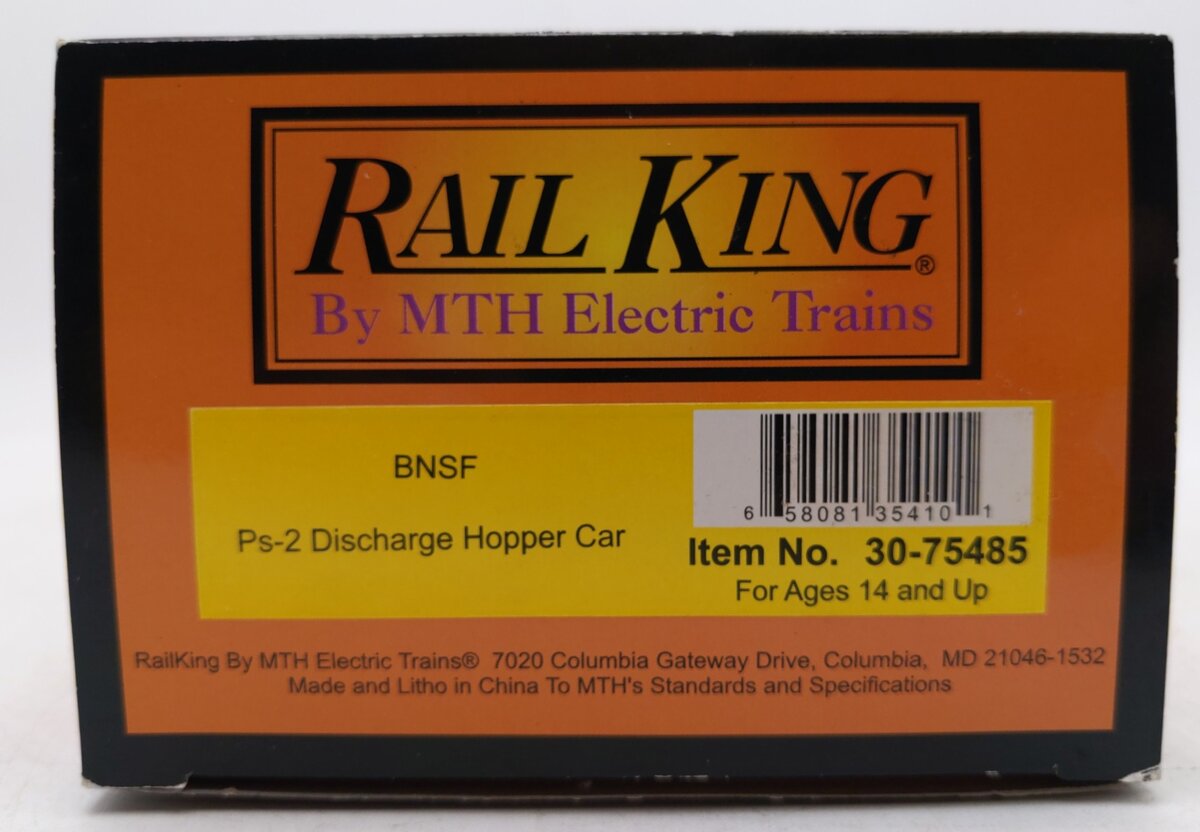 MTH 30-75485 O Gauge BNSF PS-2 Discharge Hopper Car #412014 LN/Box