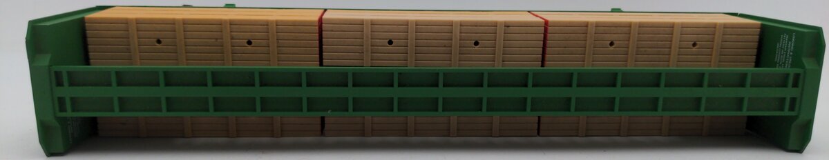 Lionel 6-16371 O Gauge Burlington Northern I-Beam Flat Car #16371 w/Wood Load EX