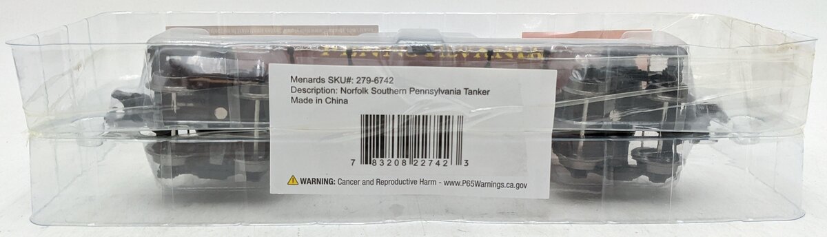 Menards 279-6742 O Gauge PRR/Norfolk Southern Tank Car #9429 NEW