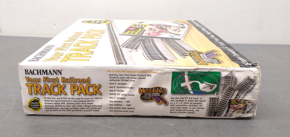 Bachmann 44596 HO Nickel Silver Your First Railroad EZ-Track Expansion Pack NIB