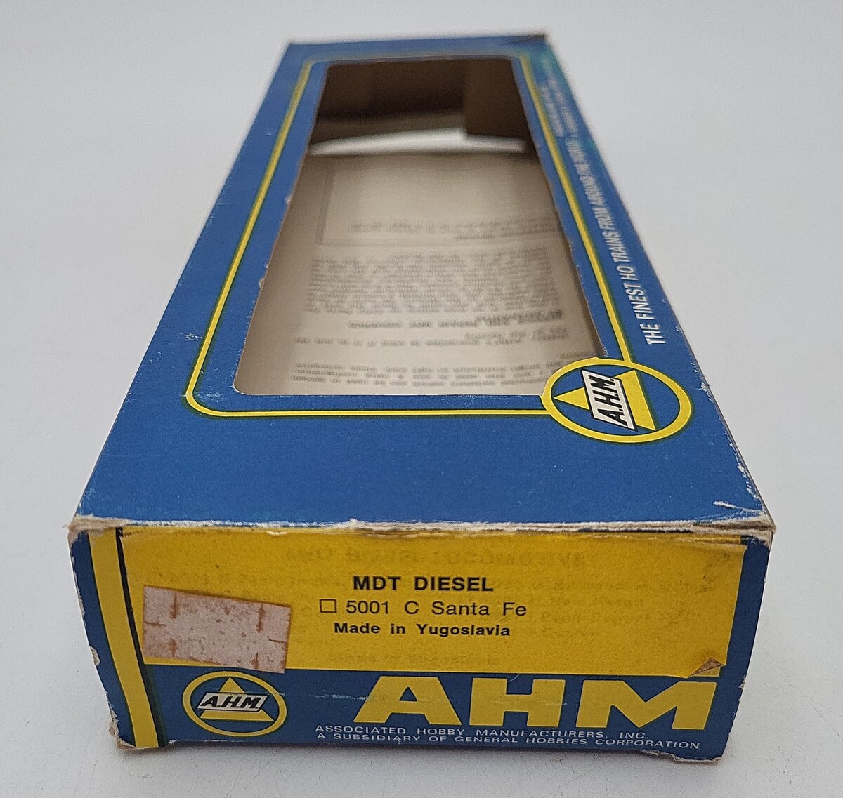 AHM 5002 HO Santa Fe Plymouth MDT Diesel Switcher #332 EX/Box