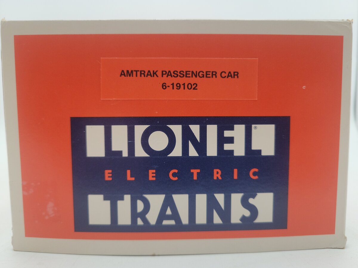 Lionel 6-19102 O Gauge Amtrak Passenger Coach Passenger Car #9102 EX/Box