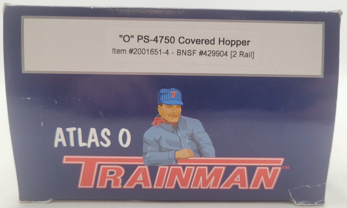Atlas 2001651-3 O Scale BNSF PS-4750 Covered Hopper #429592 (2-Rail) EX/Box