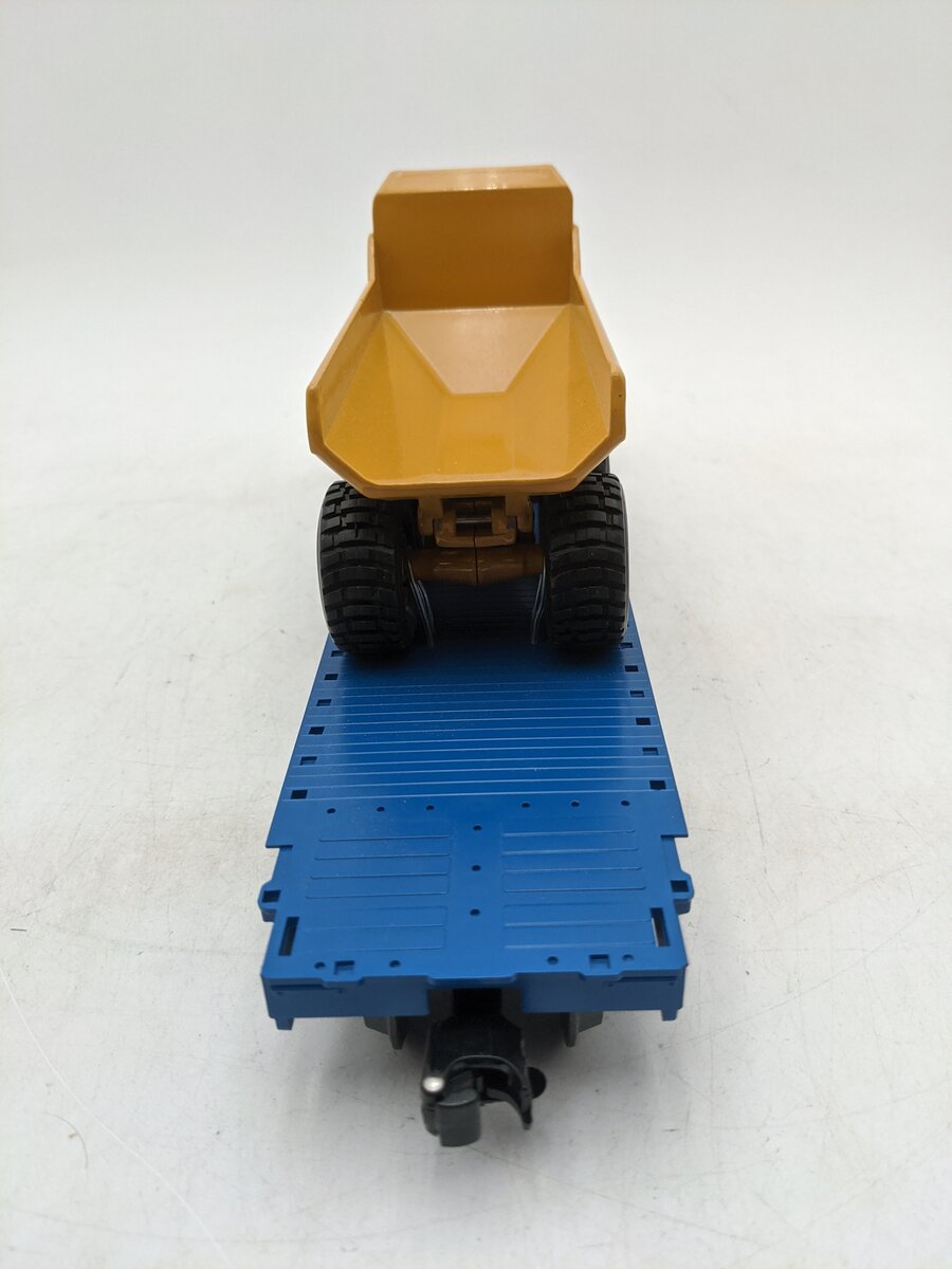 Weaver U2512 O Grand Trunk Western 50' Flat Car 3-Rail W/Dump Truck Load EX