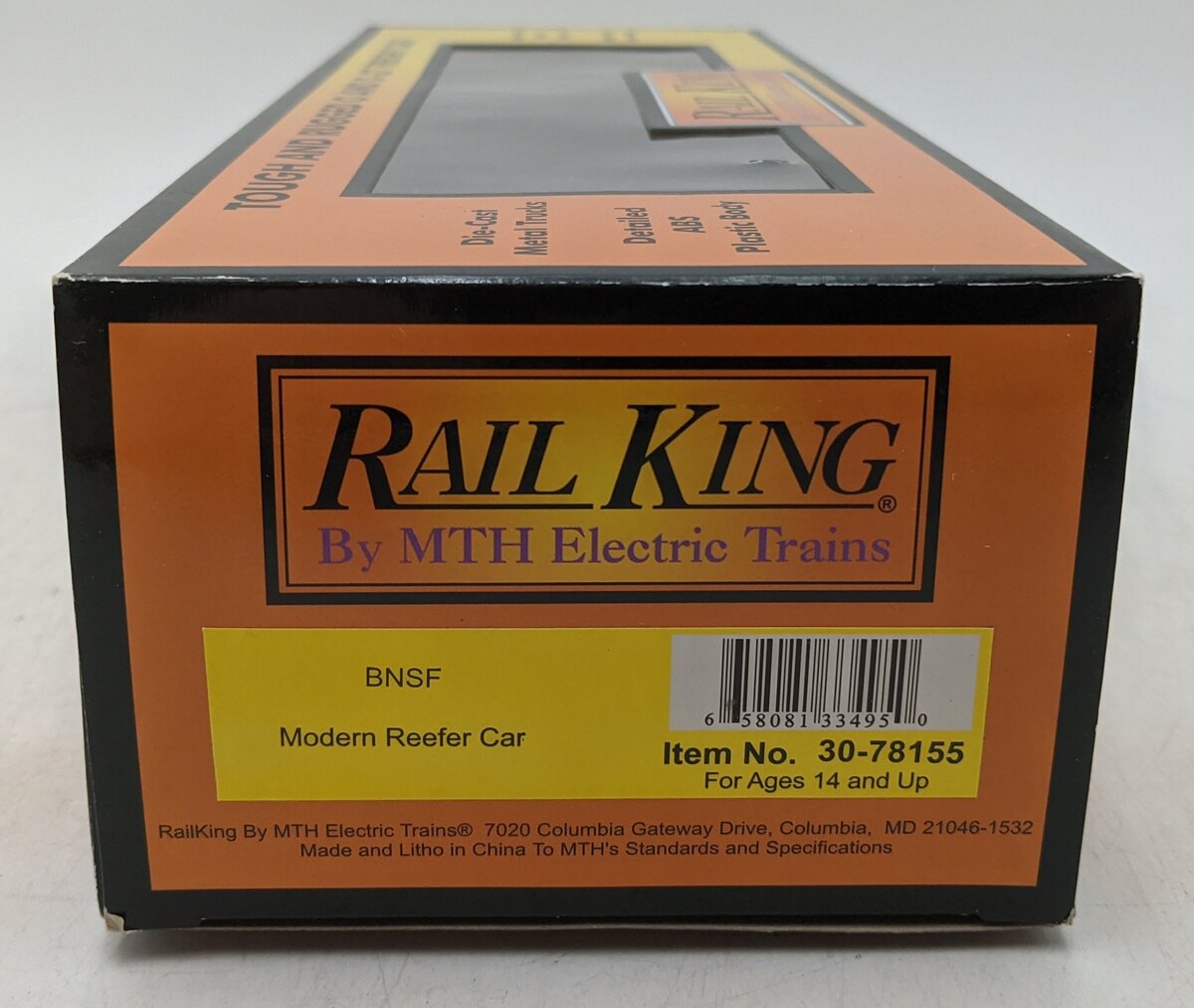 MTH 30-78155 Burlington Northern Santa Fe Modern Reefer Car #794803 LN/Box