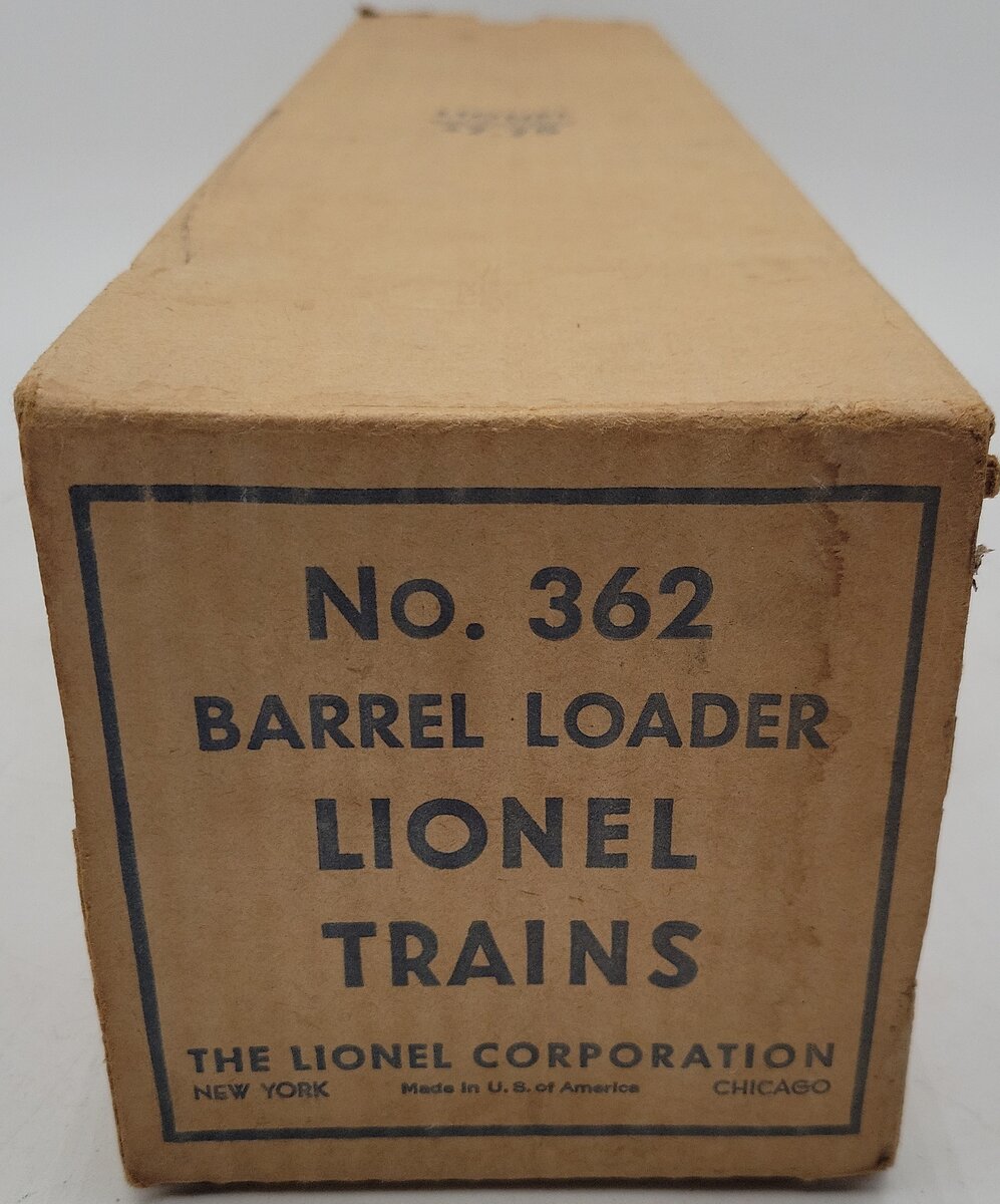 Lionel 362 Vintage O Operating Barrel Loader Ramp VG/Box