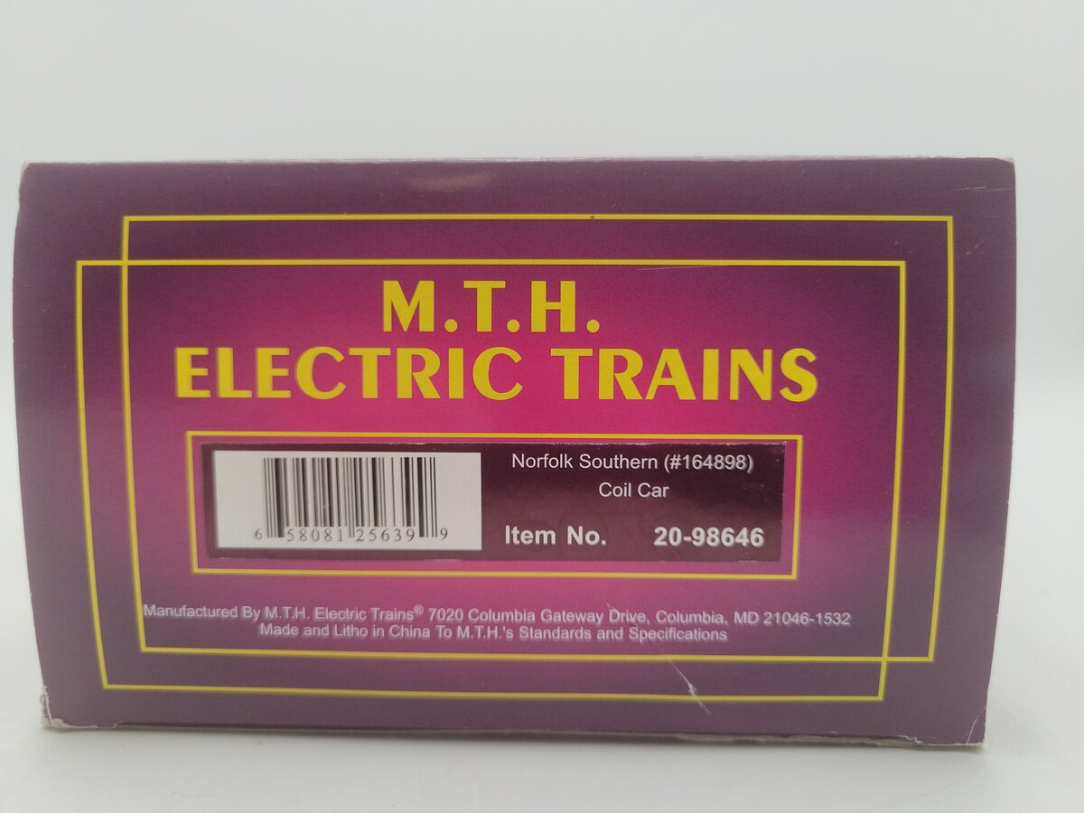 MTH 20-98646 O Norfolk Southern Coil Car EX/Box