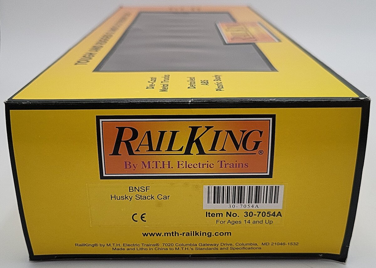 MTH 30-7054A O Scale BNSF Husky Stack Car LN/Box