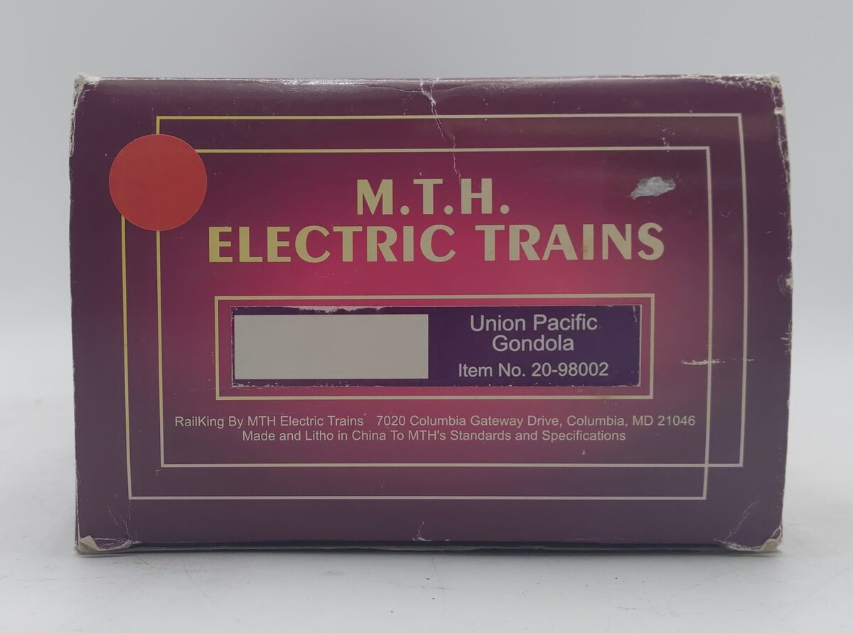 MTH 20-98002 O Gauge Union Pacific Gondola #30294 LN/Box