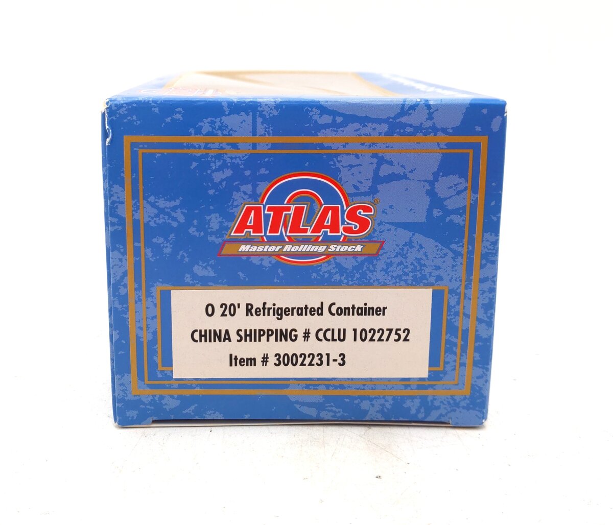 Atlas 3002231-3 O China Shipping 2 Rail 20' Refrigerated Container NIB