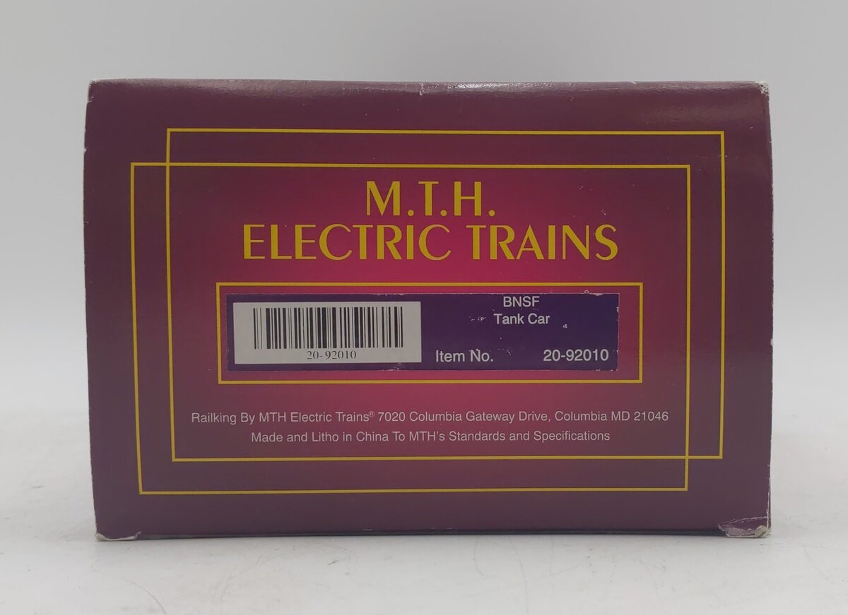 MTH 20-92010 O BNSF Tank Car #12687 LN/Box