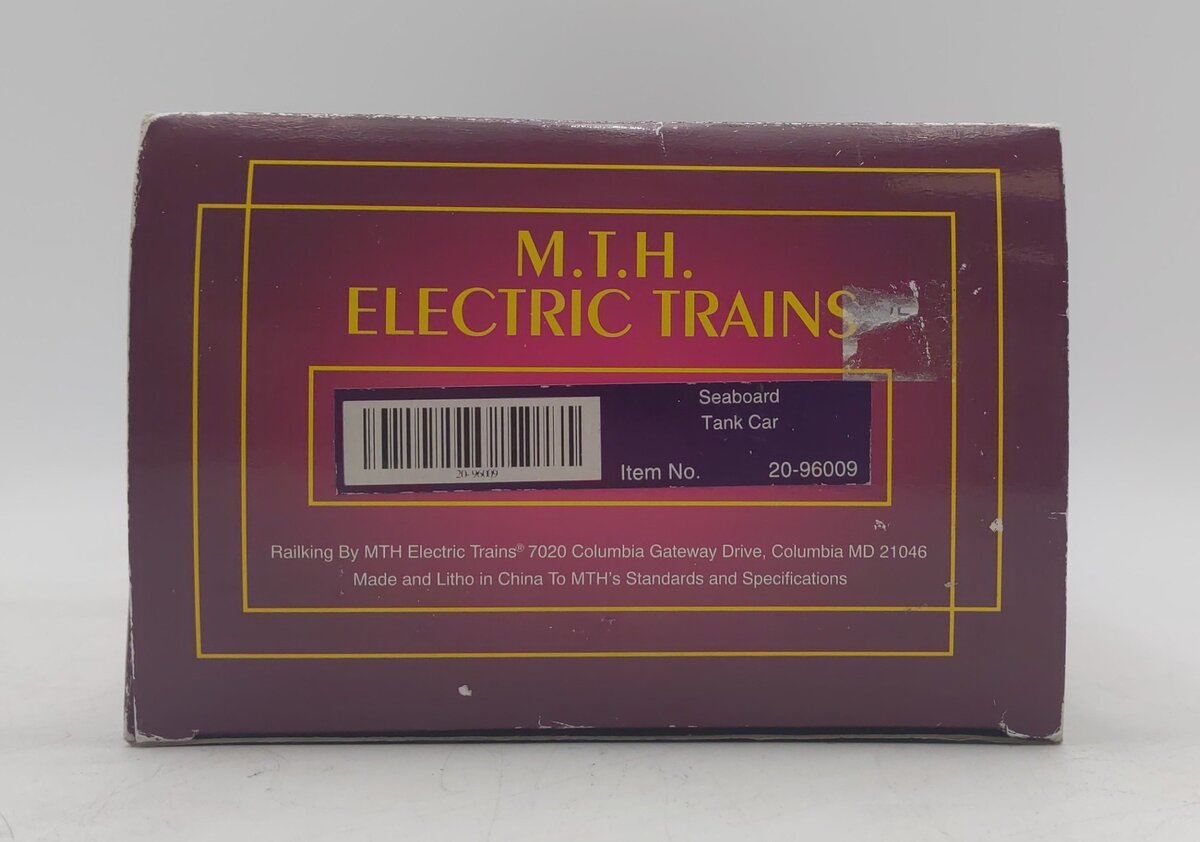 MTH 20-96009 O Gauge Seaboard Tank Car #67890 LN/Box