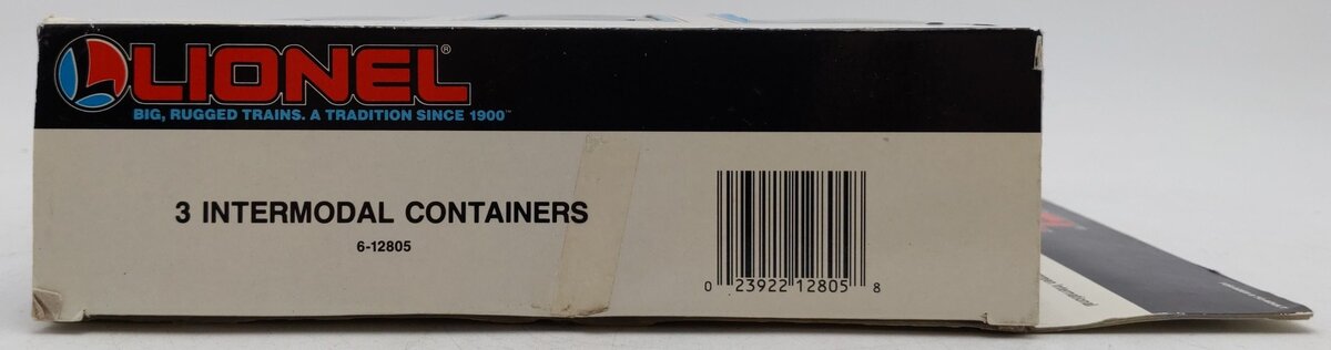 Lionel 6-12805 O and 027 Evergreen/Maersk/APL Intermodal Containers (Set of 3) EX/Box