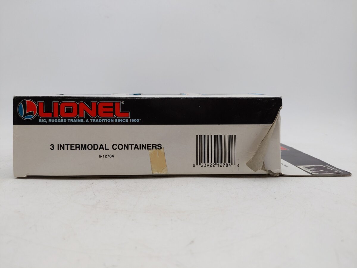 Lionel 6-12784 O Gauge Intermodal Containers 3-Pack EX/Box