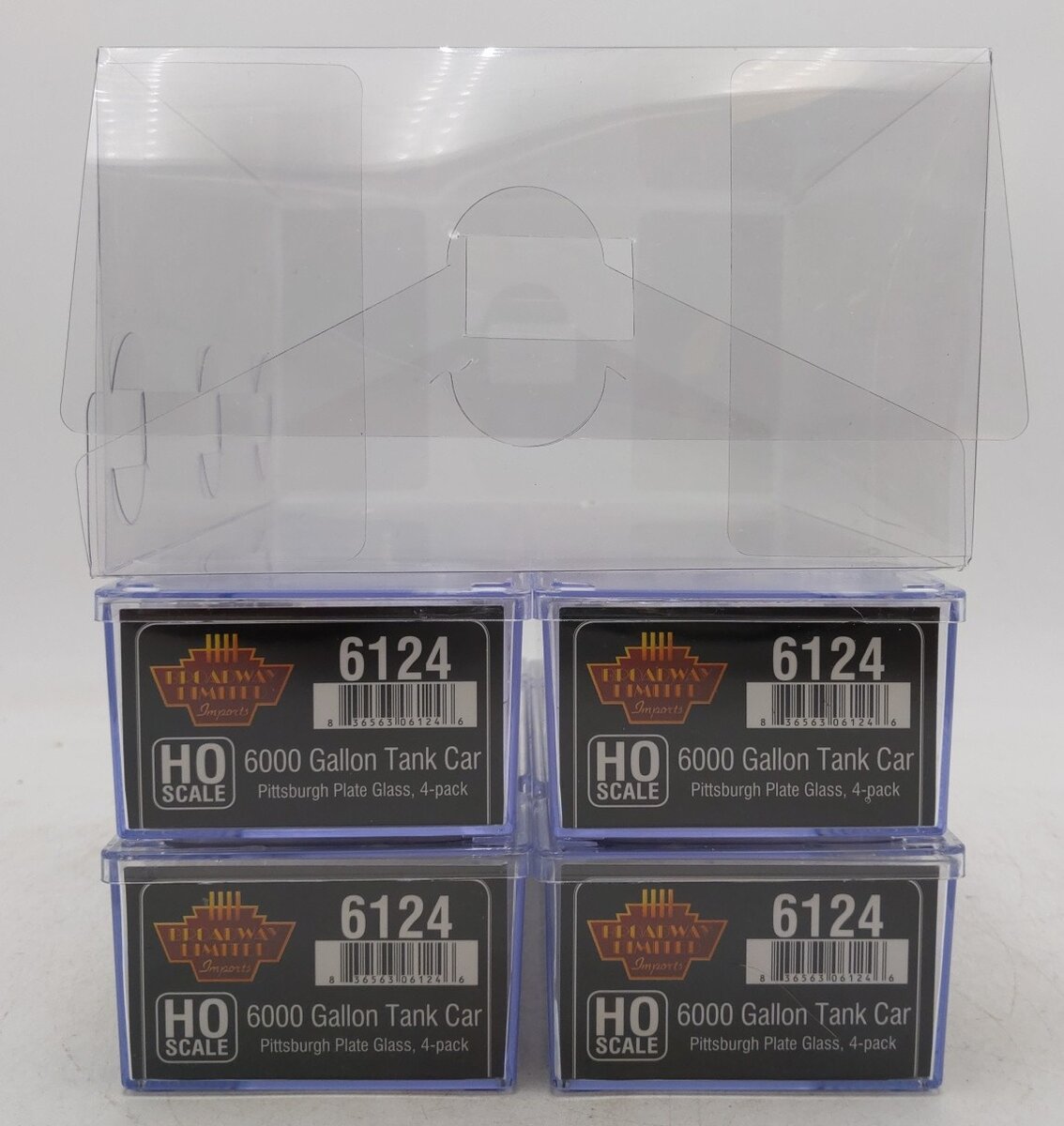 Broadway Limited 6124 HO PPG ACF Type 6,000-Gallon Tank Car (Set of 4) LN/Box