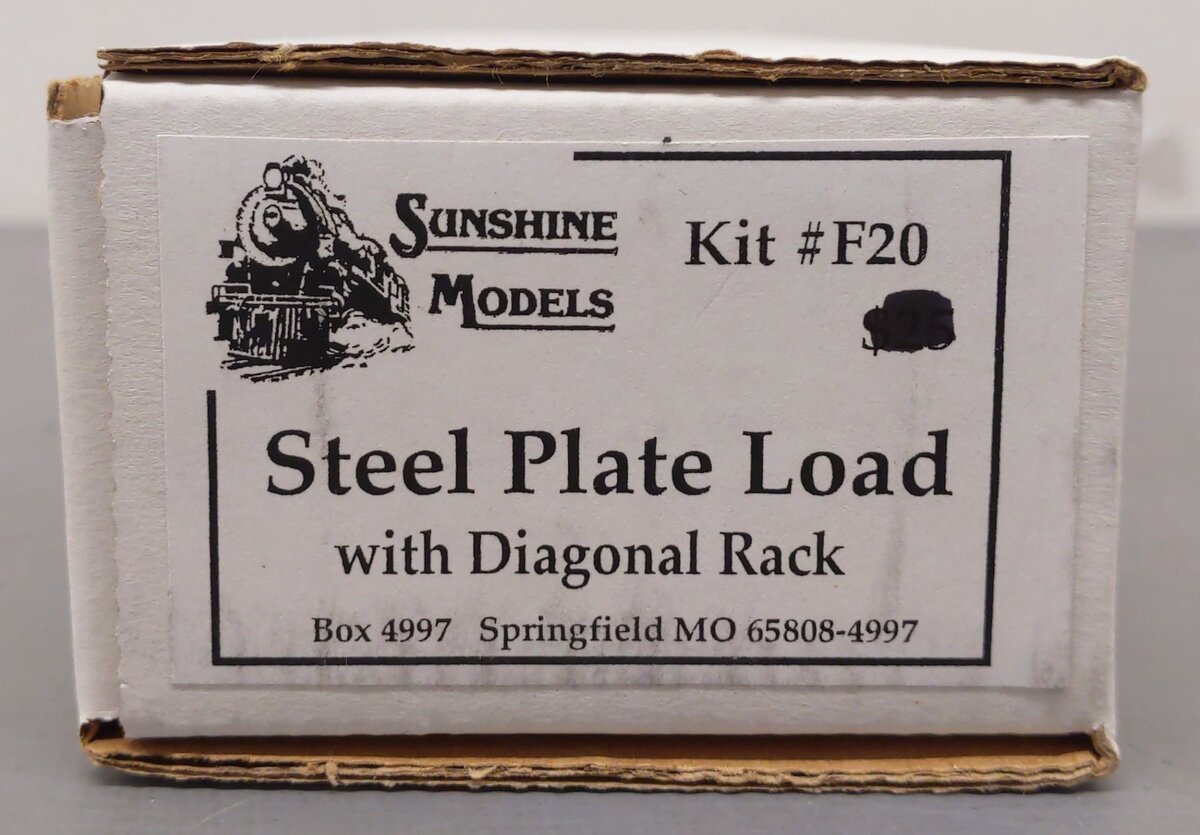 Sunshine Models F20 HO Steel Plate Load w/ Diagonal Rack Kit VG/Box