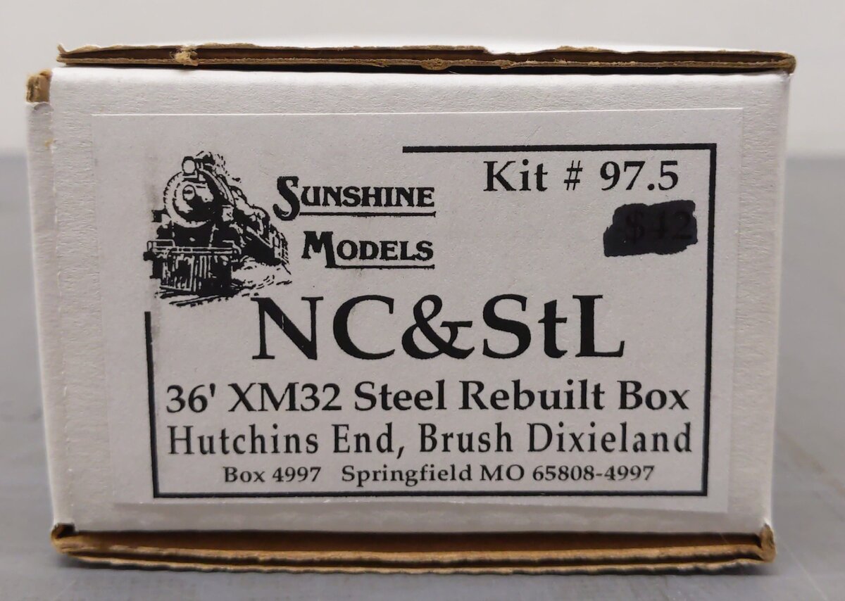 Sunshine Models 97.5 HO Nashville Chattanooga & St. Louis 36' XM32 Boxcar Kit LN/Box