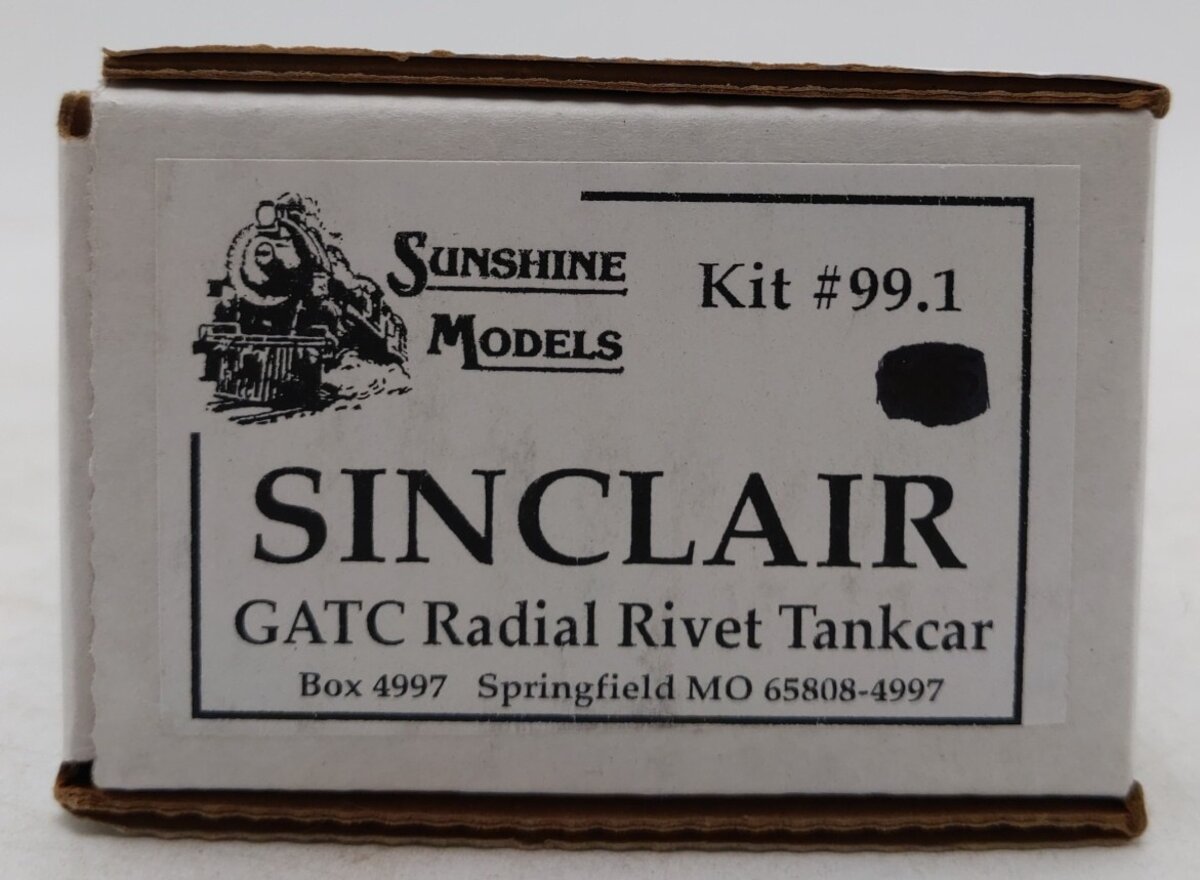 Sunshine Models 99.1 HO Sinclair GATC Radia Rivet Tank Car Kit