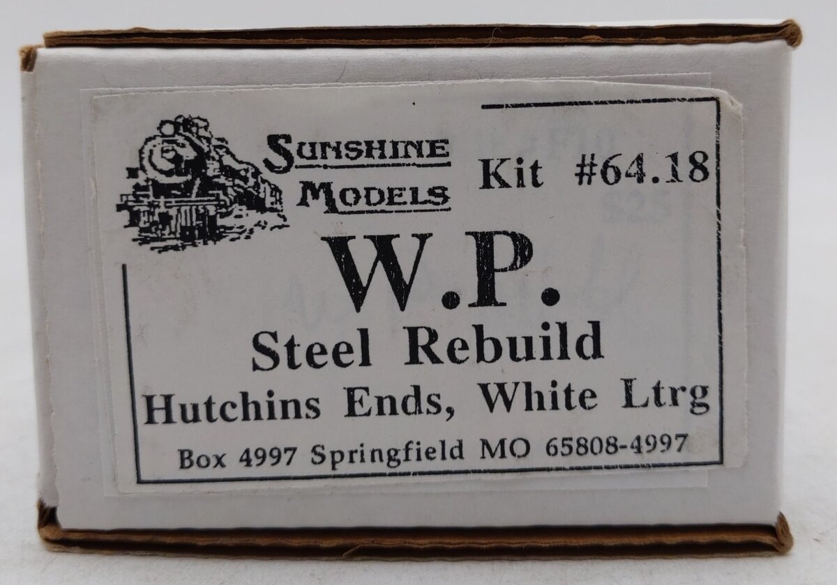 Sunshine Models 64.18 HO Western Pacific Steel Rebuild Boxcar-Assembled/Weather/Box