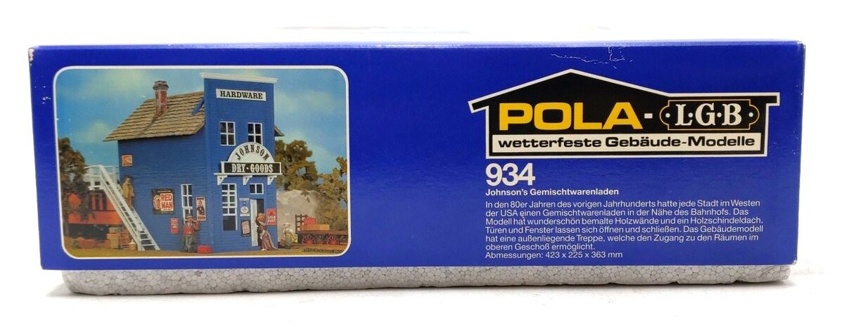 Pola 934 G Scale Johnson''''s Dry Goods Hardware Building Kit EX/Box