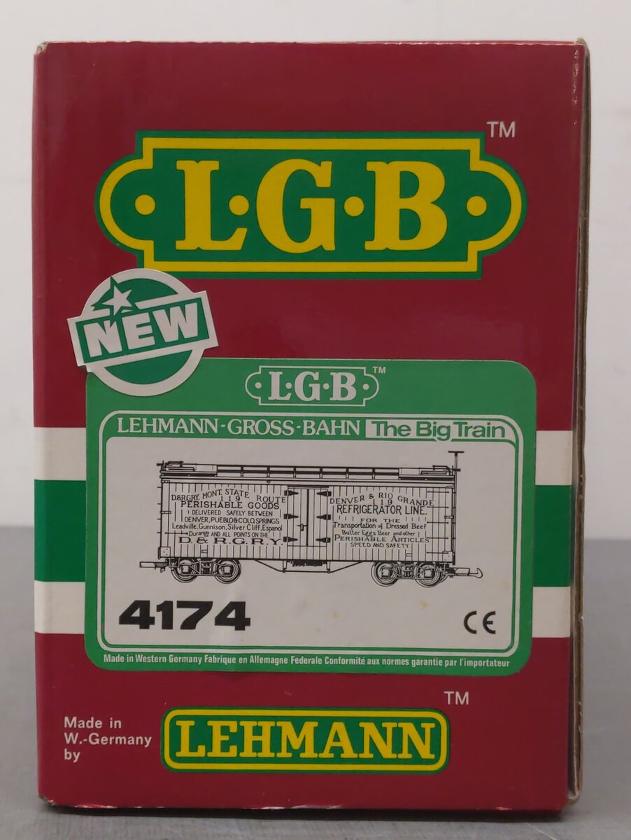 LGB 4174 G Gauge Denver & Rio Grande Reefer #119 EX/Box