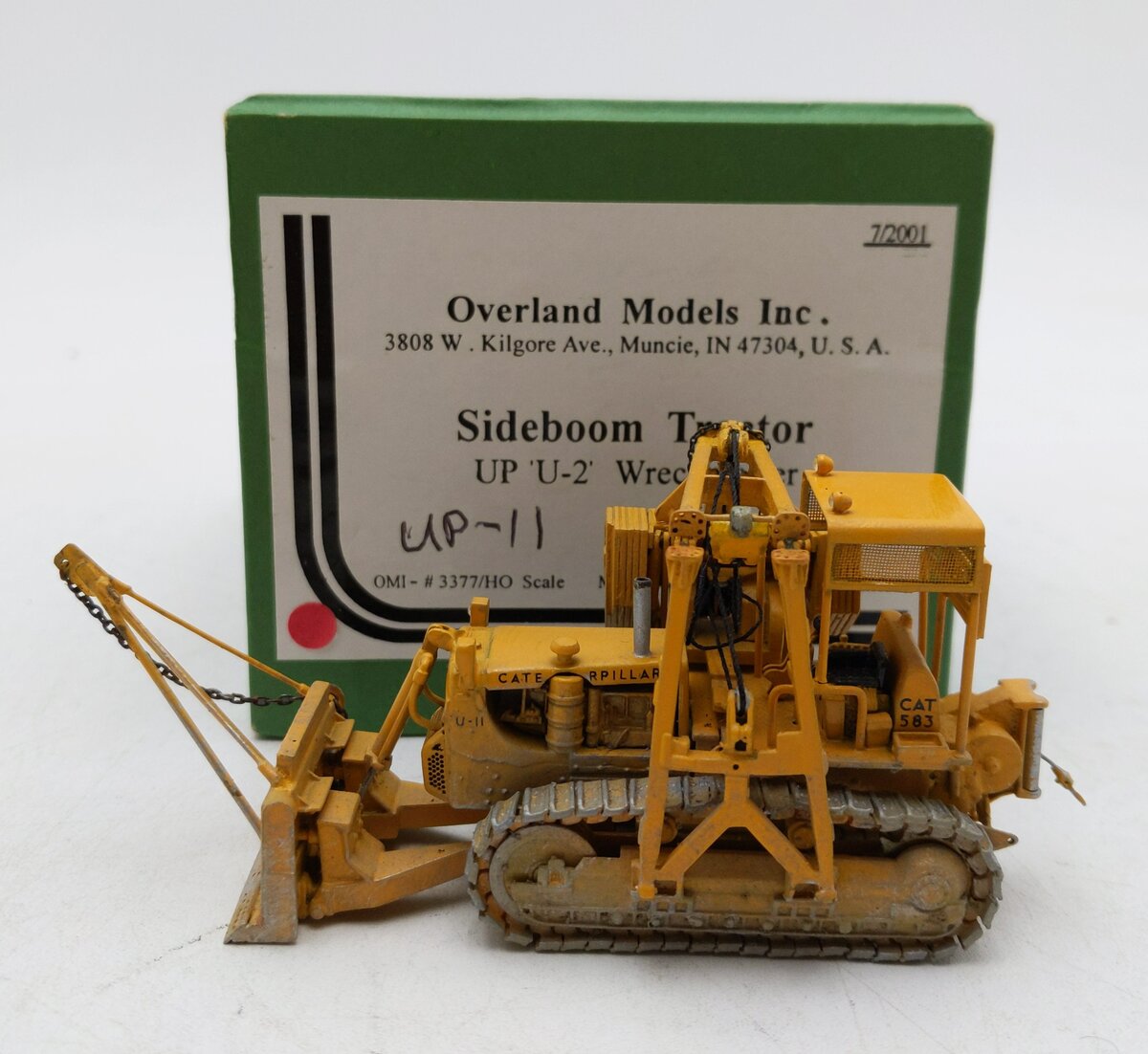 KeMi様 オーダーページ　5/1 Overland 3377.1 HO Scale Brass Bulldozer w/ Side Boom Weathered