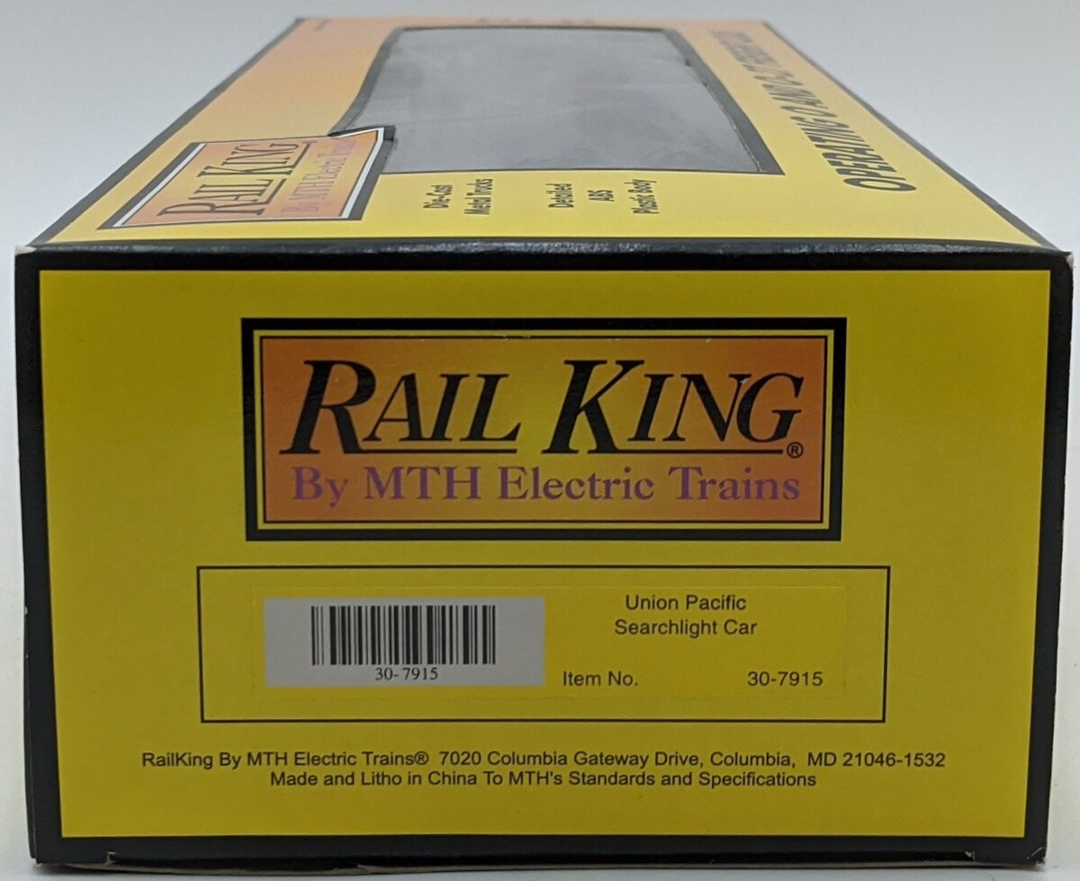 MTH 30-7915 O Gauge Union Pacific Searchlight Car #50001 NIB