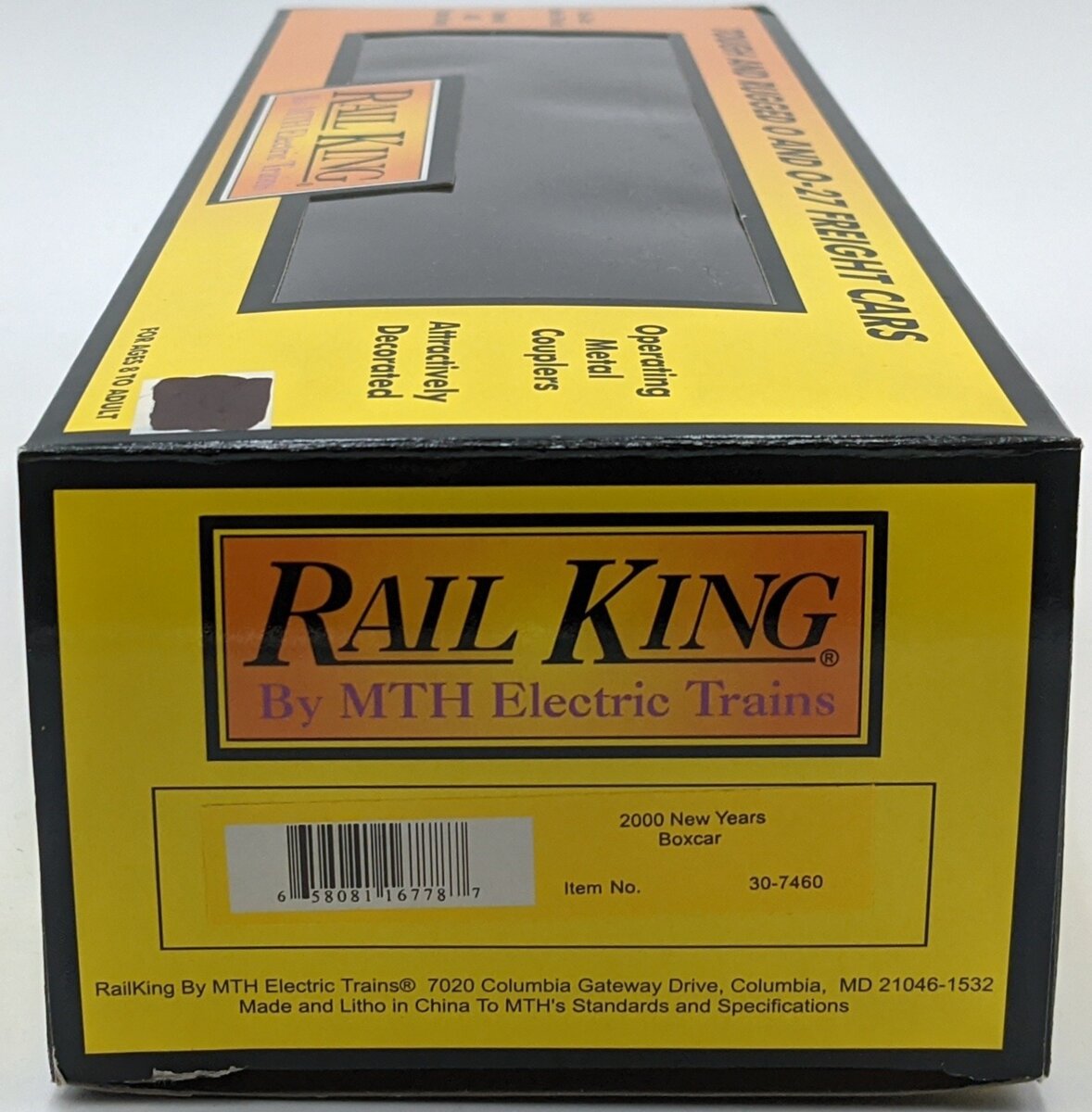 MTH 30-7460 O Gauge 2000 Happy New Year Boxcar NIB