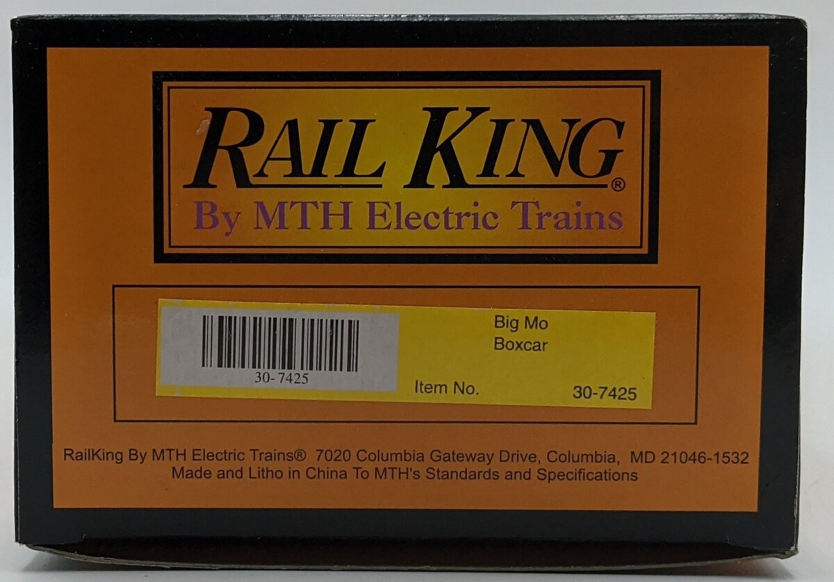 MTH 30-7425 O Gauge Big Mo Boxcar #16314 NIB