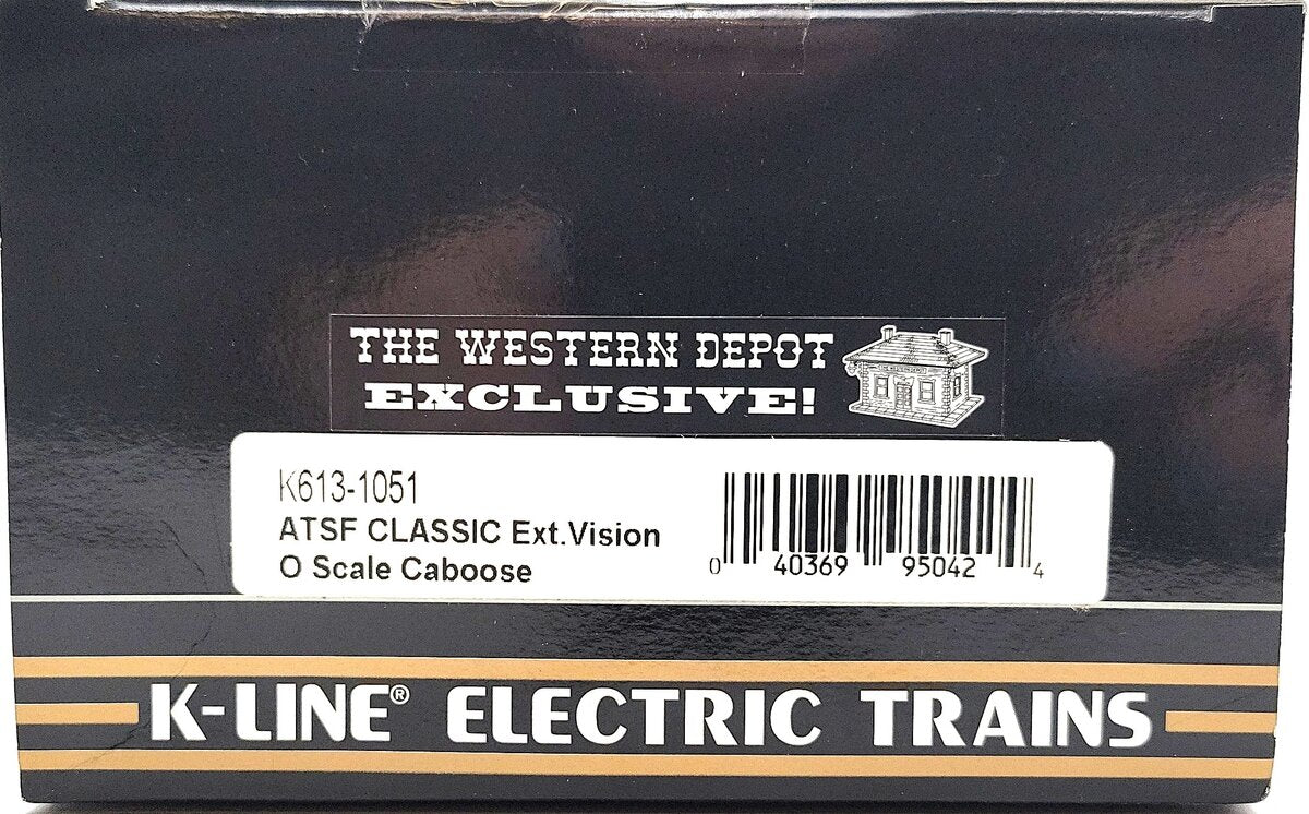 K-Line K613-1051 ATSF Caboose EX/Box