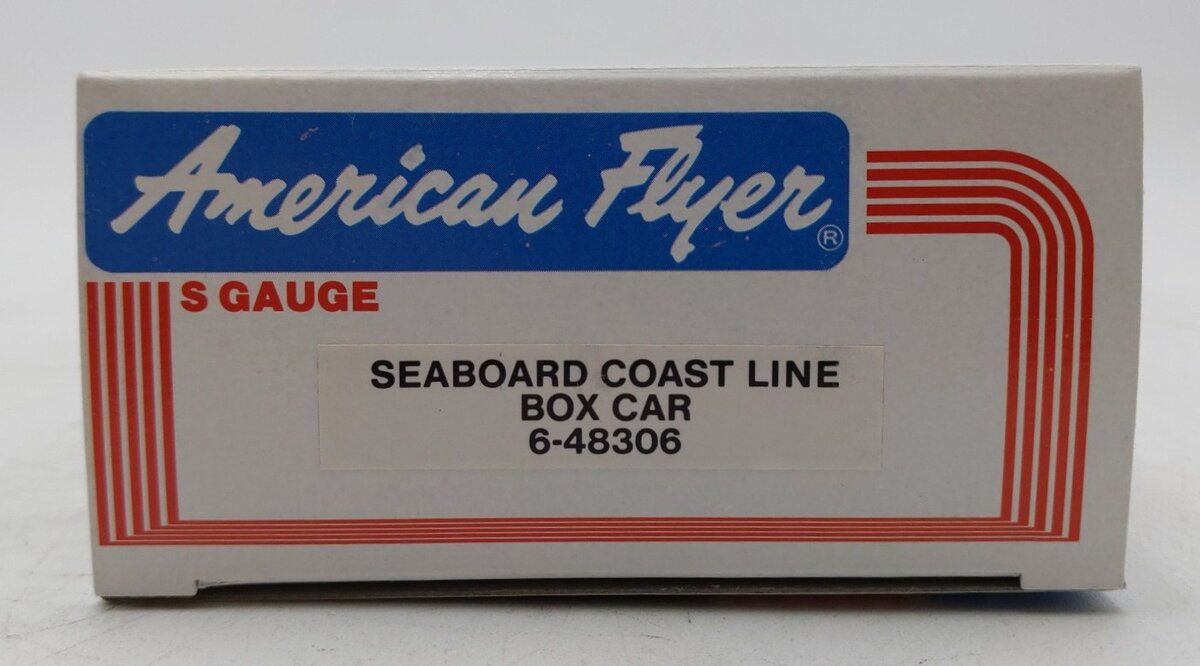 American Flyer 6-48306 S Gauge Seaboard Coastline Boxcar #48306 LN/Box