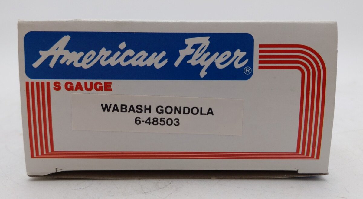 American Flyer 6-48503 S Gauge Wabash Gondola w/ Canisters LN/Box
