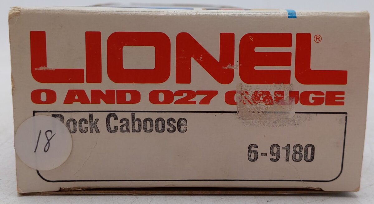 Lionel 6-9180 O Rock Island N5C Lighted Caboose VG/Box